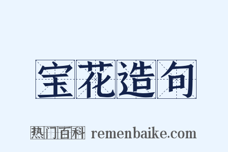 宝花造句是什么意思的图片